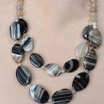 Necklace – Agate Gemstone - Handmade